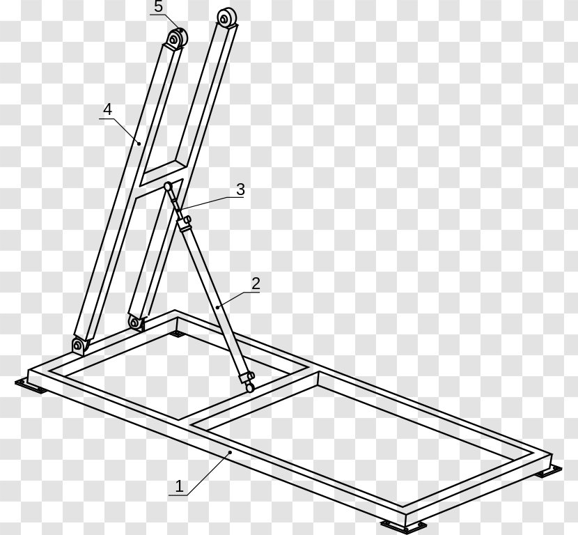 Hydraulic Cylinder Mechanics Kinematics Statics Motion - Technique - Bande Transparent PNG