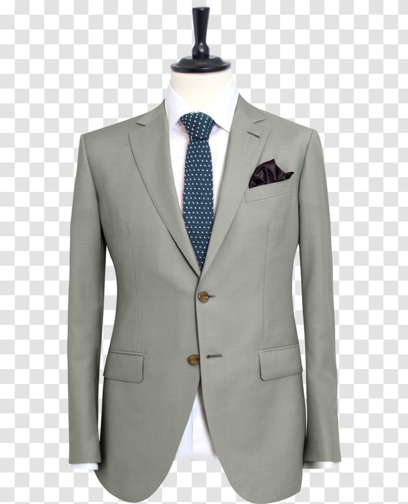 Tuxedo Suit Dress Shirt Blazer Grey - Merino Wool Transparent PNG