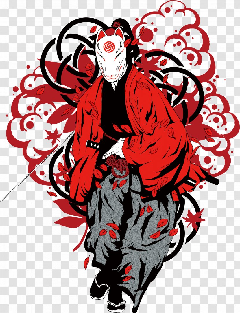 T-shirt Designer Samurai Bushido - Livery - Japanese Color Transparent PNG