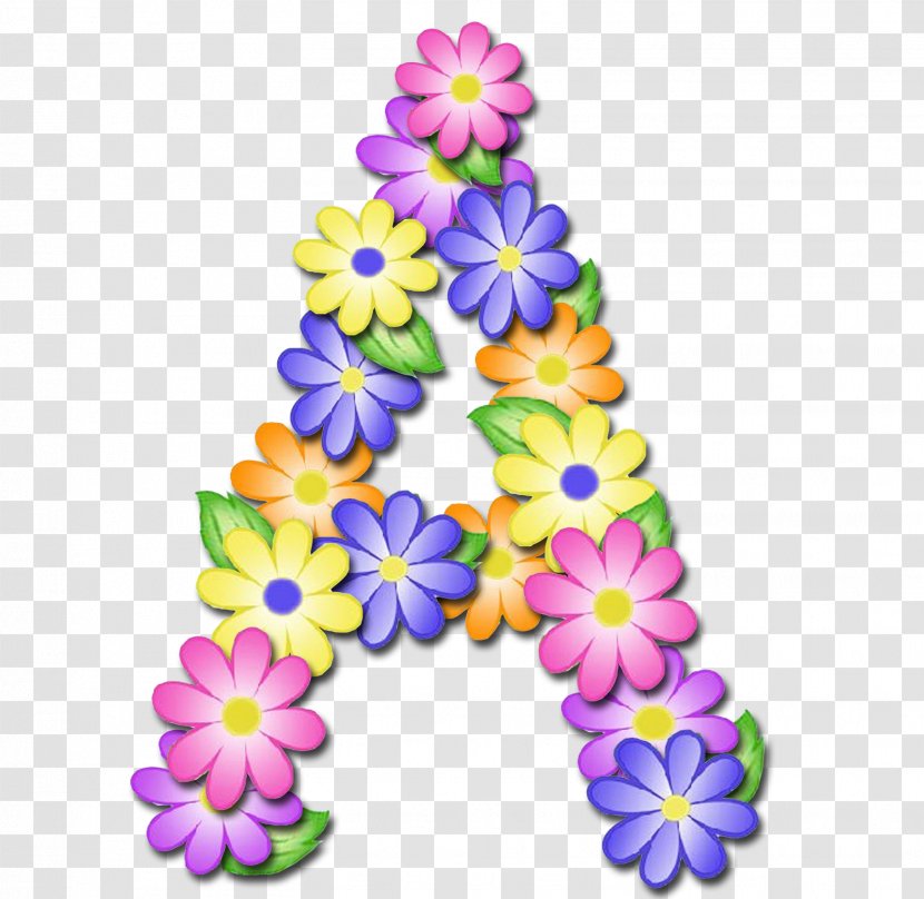Flower Letter Alphabet Floral Design - Picture Frames - FLORES Transparent PNG