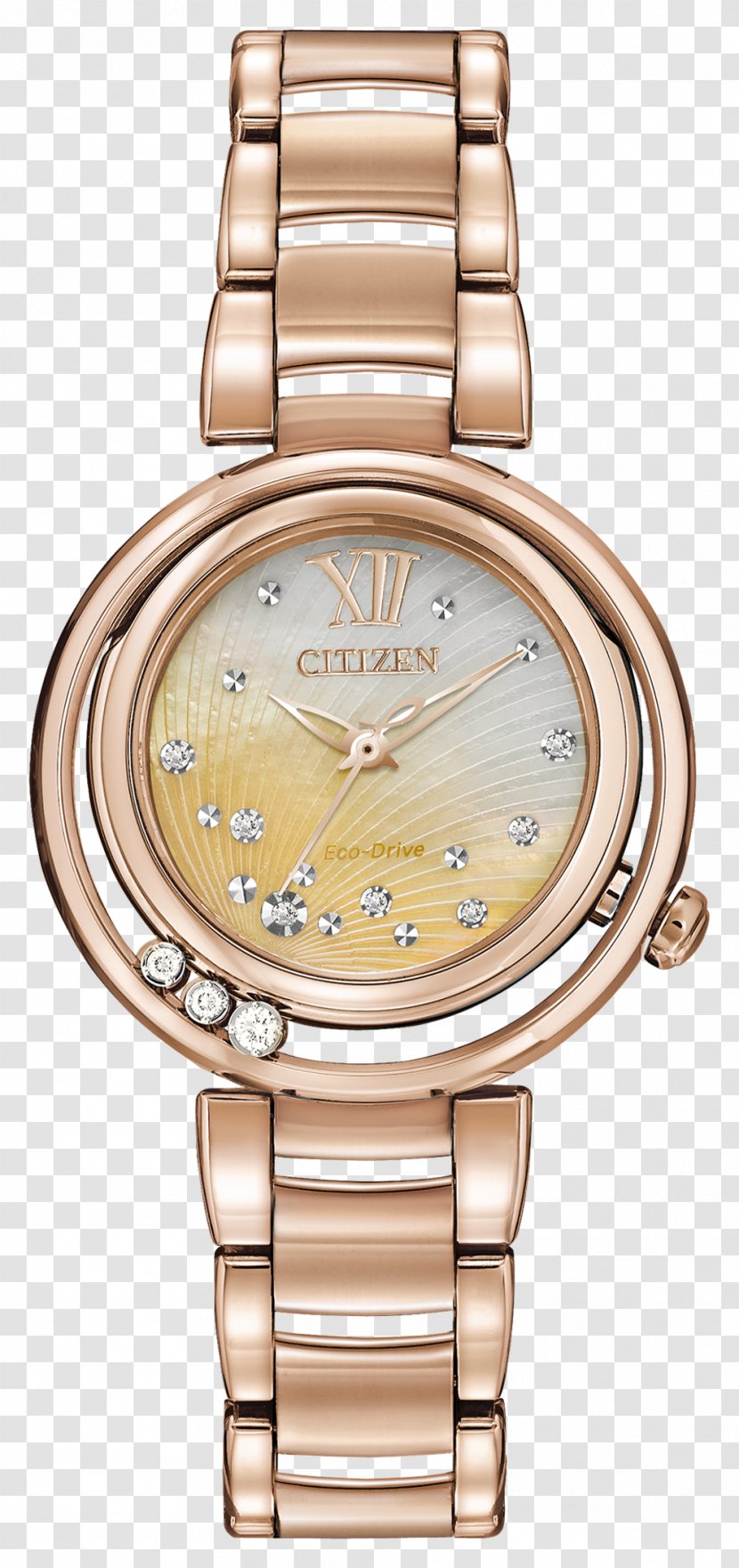 Eco-Drive Citizen Holdings Watch Diamond Jewellery - Platinum Transparent PNG