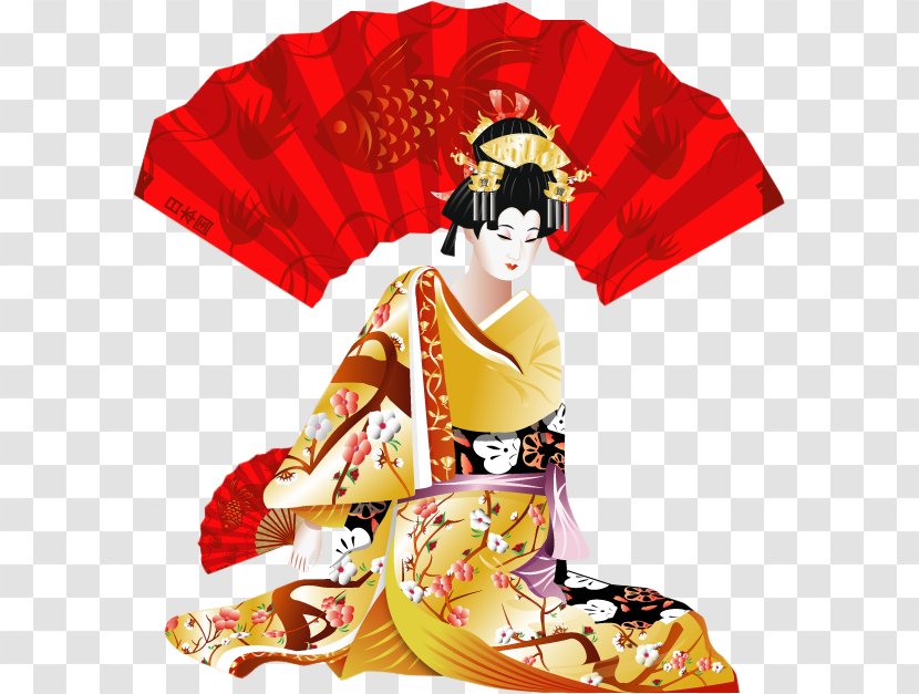 Geisha Animation Japan - Culture Transparent PNG