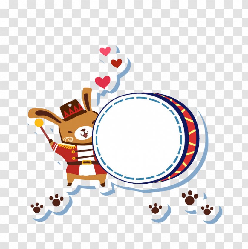 Speech Balloon Illustration - Cartoon - Bear Drums Transparent PNG