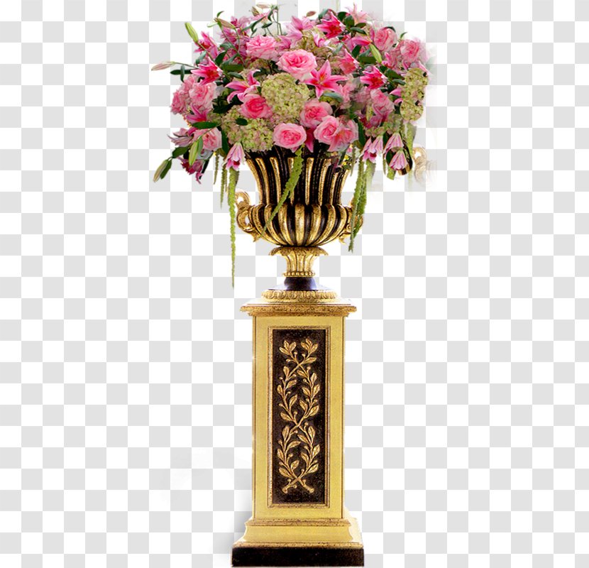 Floral Design Vase Cut Flowers Flowerpot Transparent PNG