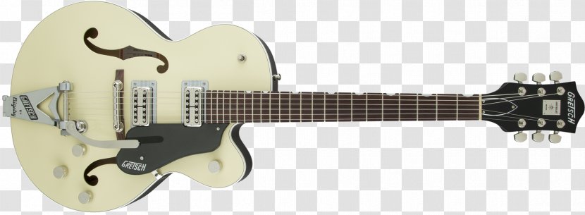Gretsch White Falcon Semi-acoustic Guitar Bigsby Vibrato Tailpiece - Tree - Bass Transparent PNG
