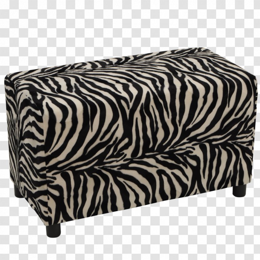 Foot Rests Zebra Table Animal Print - Fake Fur Transparent PNG