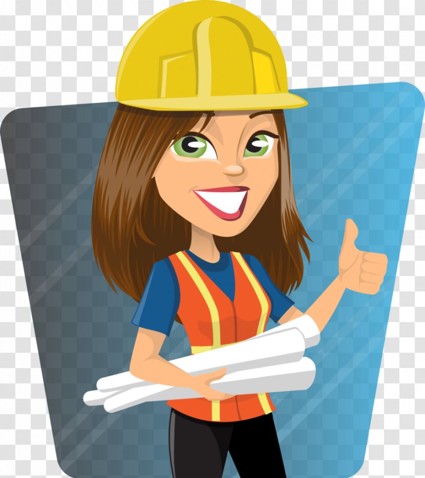 Engineering Woman Clip Art - Frame - CONTRACTOR Transparent PNG