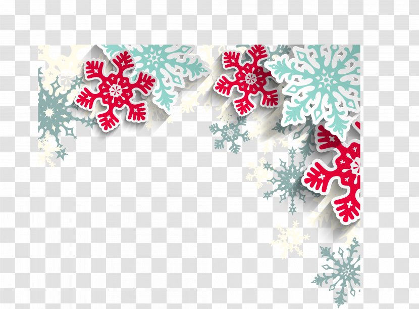Santa Claus Christmas New Year Snowflake Pattern - Creative Transparent PNG