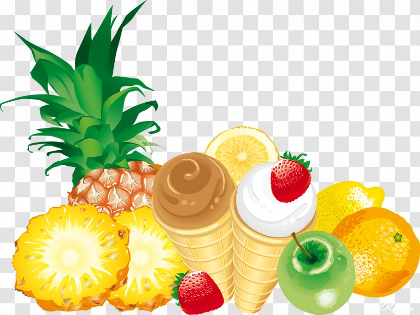 Pineapple Fruit Download Clip Art - Garnish - Dessert Transparent PNG
