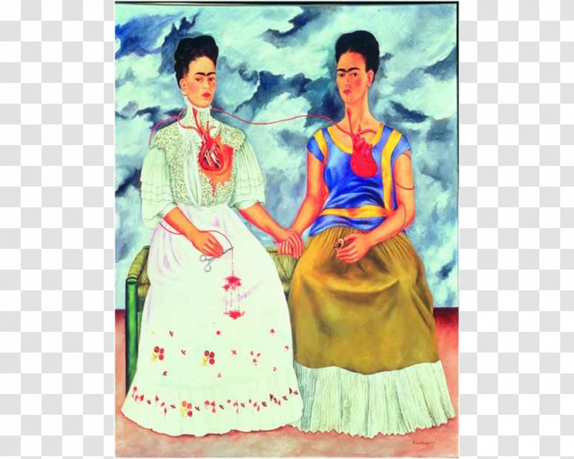The Two Fridas Frida Kahlo Museum Canvas Print Printmaking - Costume Design - FRIDA Transparent PNG
