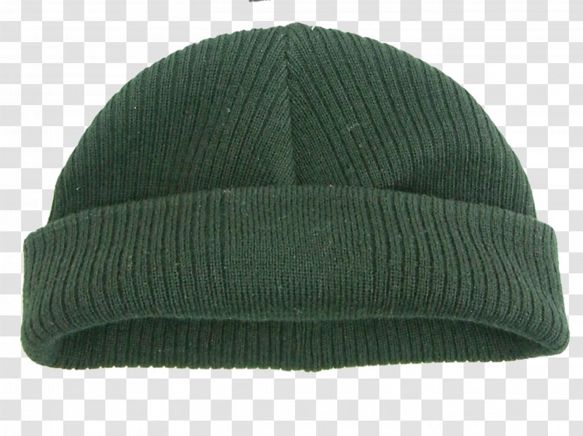 Beanie Woolen Knit Cap Green - Headgear - Dark Wool Transparent PNG