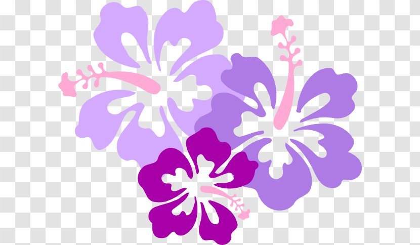 Hawaiian Language Clip Art Rosemallows Flower - Petal - Purple Hawaii Transparent PNG