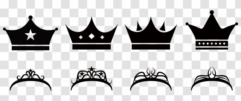 Logo Crown Of Queen Elizabeth The Mother - Black Transparent PNG