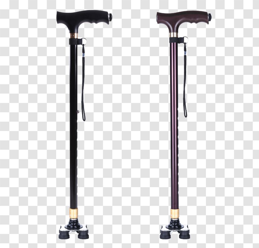 Crutch Old Age Assistive Cane Walking Stick Walker - Hiking Poles - Ding Excellent Aluminum Crutches Transparent PNG