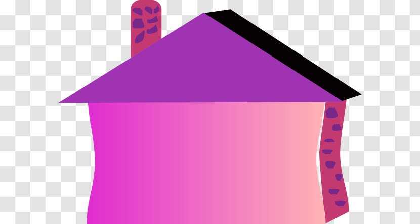 House Building Clip Art - Line - Pink Cliparts Transparent PNG