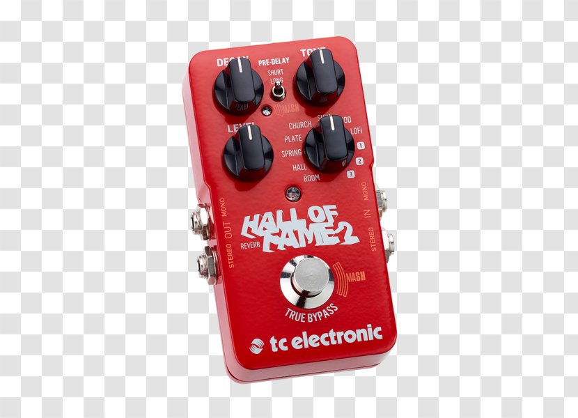 TC Electronic Hall Of Fame Reverb Effects Processors & Pedals Reverberation Electric Guitar - Electronics Transparent PNG