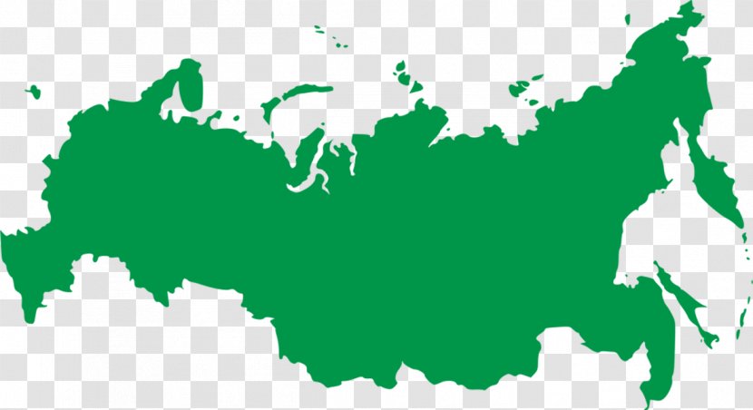 Russian Revolution Blank Map Clip Art - Vector - Russia Transparent PNG