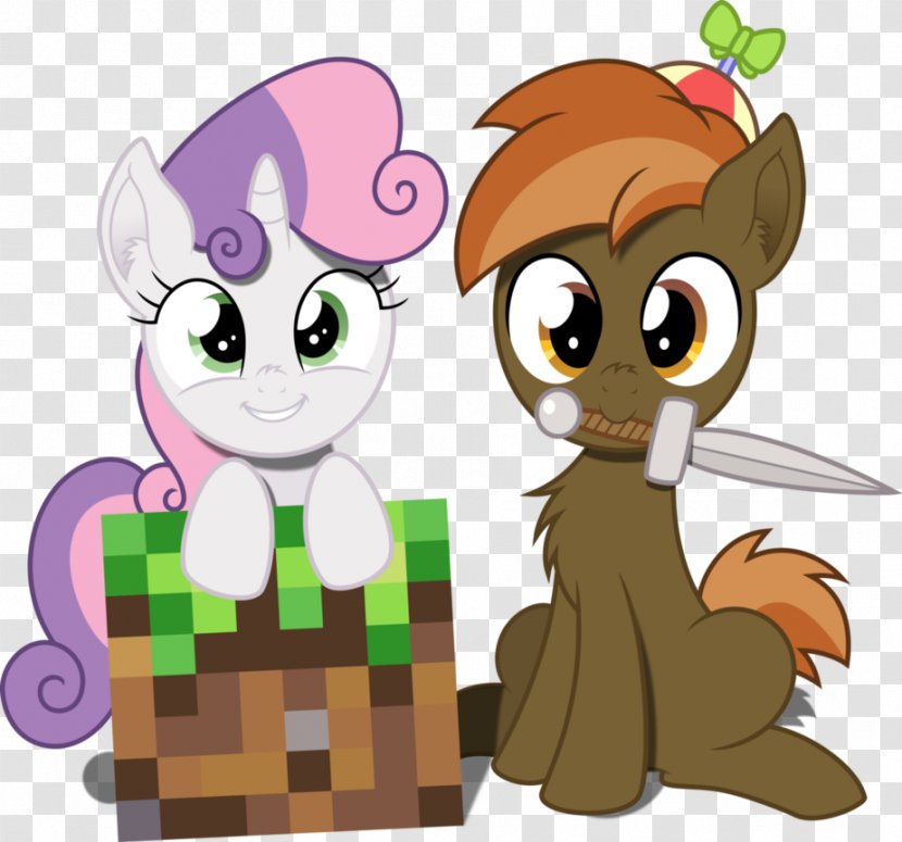 Minecraft Sweetie Belle My Little Pony Rarity - Horse Transparent PNG