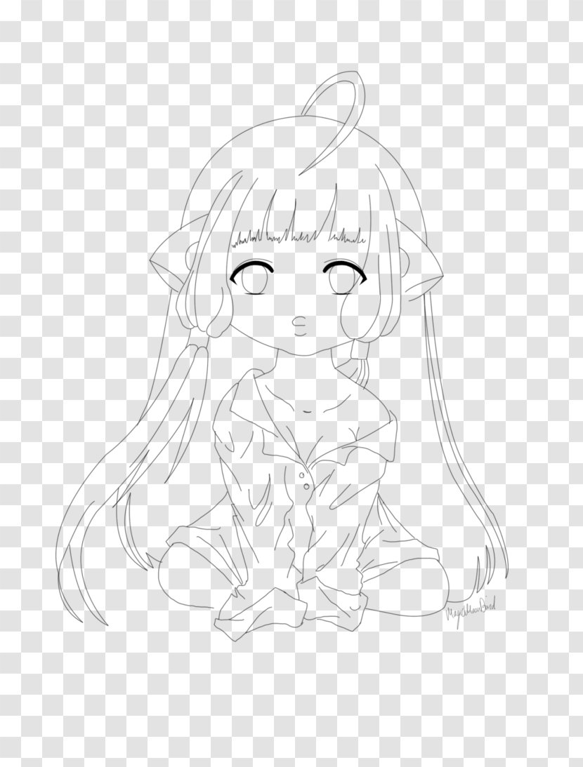 Chi Line Art Color Drawing Sketch - Cartoon - Lineart Transparent PNG