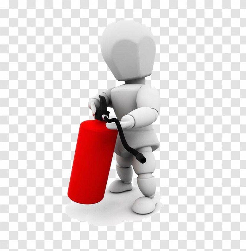 Fire Extinguisher Businessperson Stock Photography Firefighter Illustration - Robot Pattern With A Transparent PNG