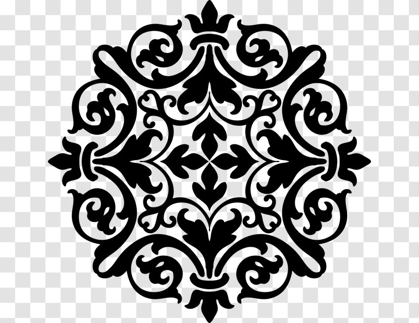 Wall Decal Textile Damask Sticker - Flower - Classic Pattern Transparent PNG