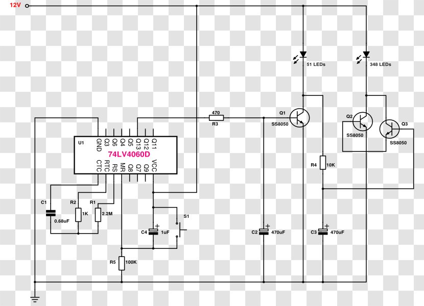 Floor Plan Technical Drawing - Electronic Component - Led Circuit Transparent PNG
