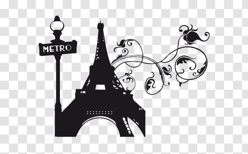 Black And White Clip Art School - Cartoon - Eiffel Tower Transparent PNG