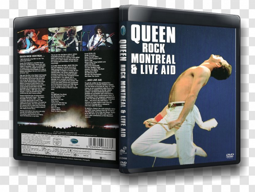 Blu-ray Disc Live Aid Queen Rock Montreal DVD - Heart Transparent PNG