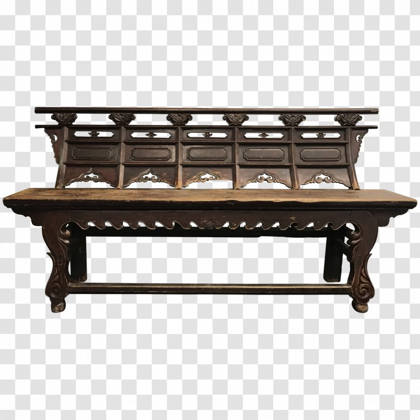 Chinese Temple Architecture Bench Table Furniture Transparent PNG