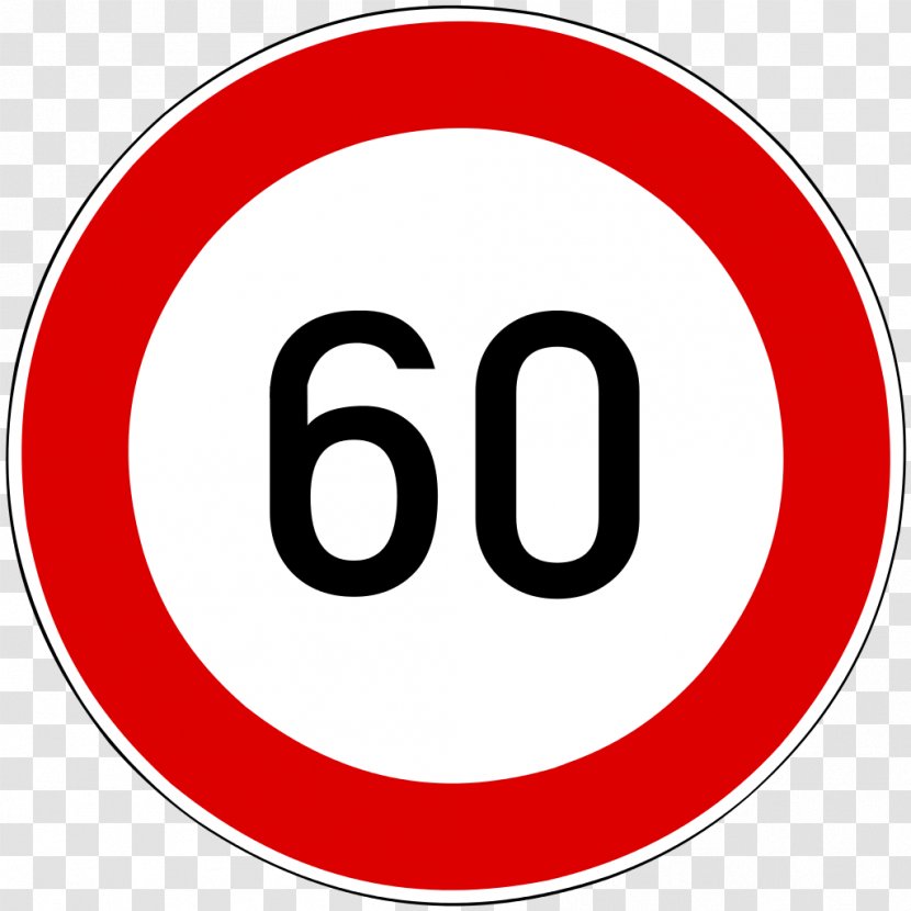 Speed Limit Traffic Sign Kilometer Per Hour - Text - Road Transparent PNG