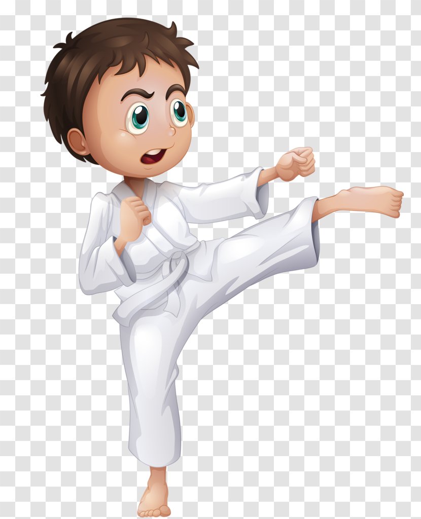 Karate Martial Arts Taekwondo Kick - Flower - Clipart Transparent PNG