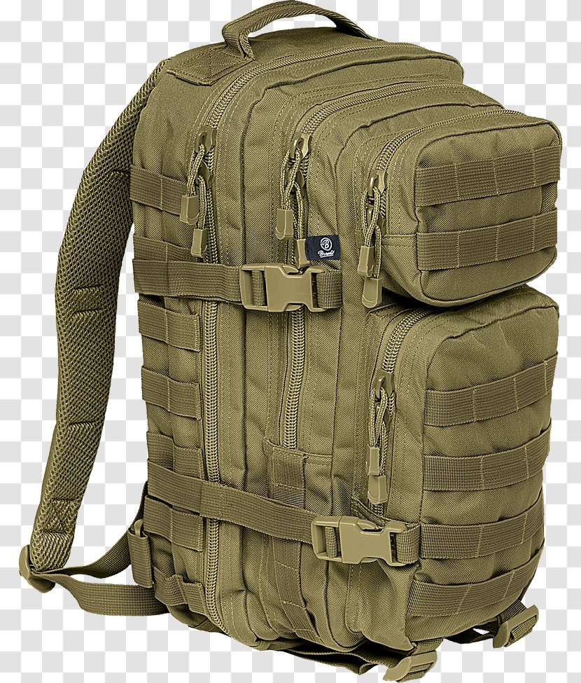 Backpack Brandit US Cooper M MOLLE Bag Olive - Luggage Bags - Us Military Backpacks Transparent PNG