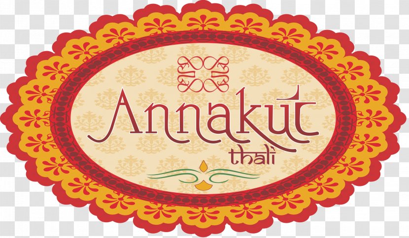 Indian Cuisine Annakut Thali Restaurant Gujarati - Label - Menu Transparent PNG