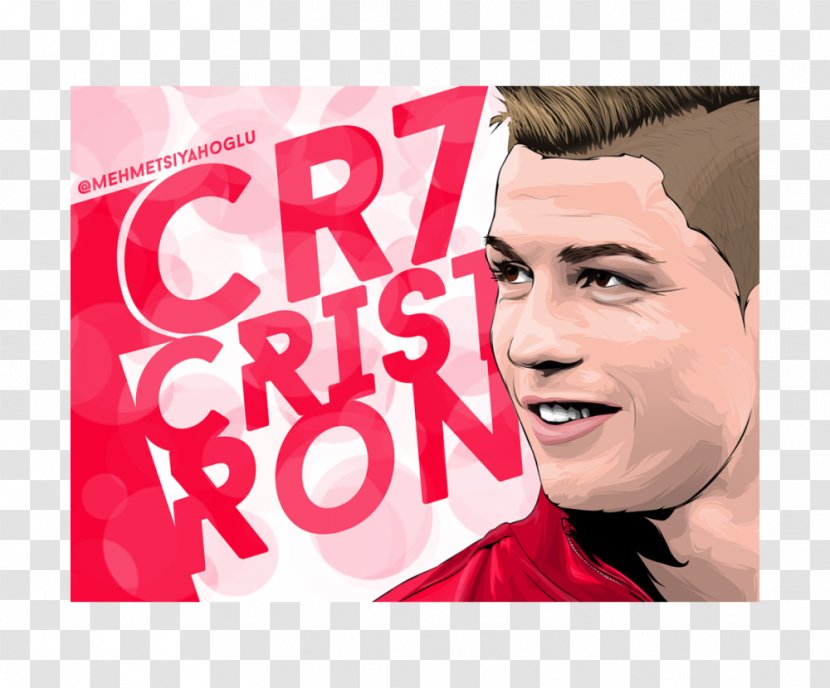 Cristiano Ronaldo Real Madrid C.F. FIFA 18 Poster - Pink - Messi Vs Transparent PNG