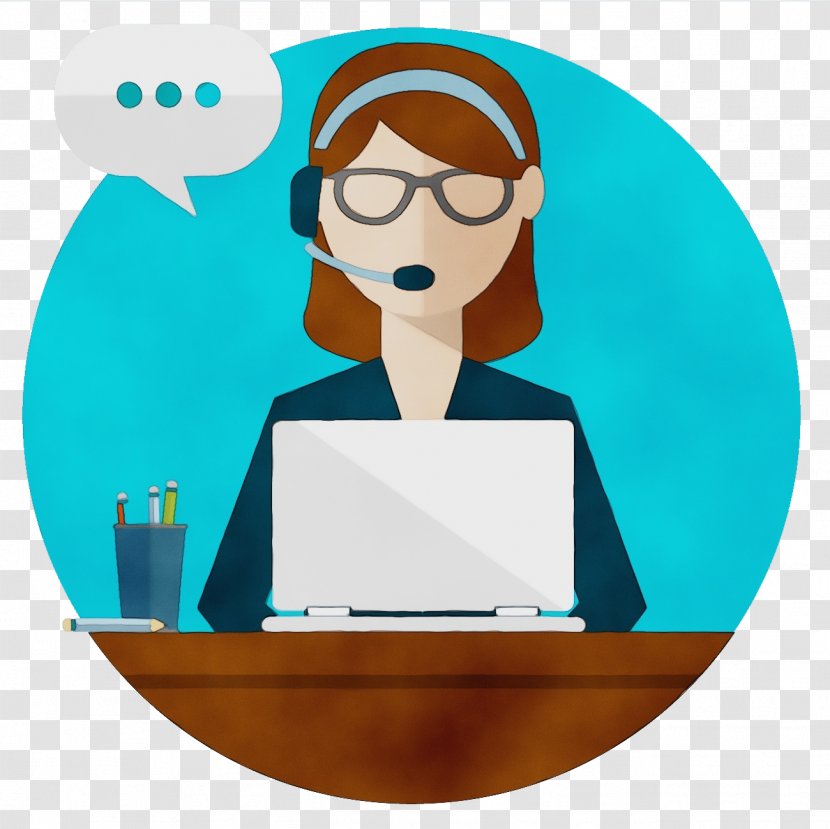 Watercolor Business - Service - Telephone Operator Art Transparent PNG
