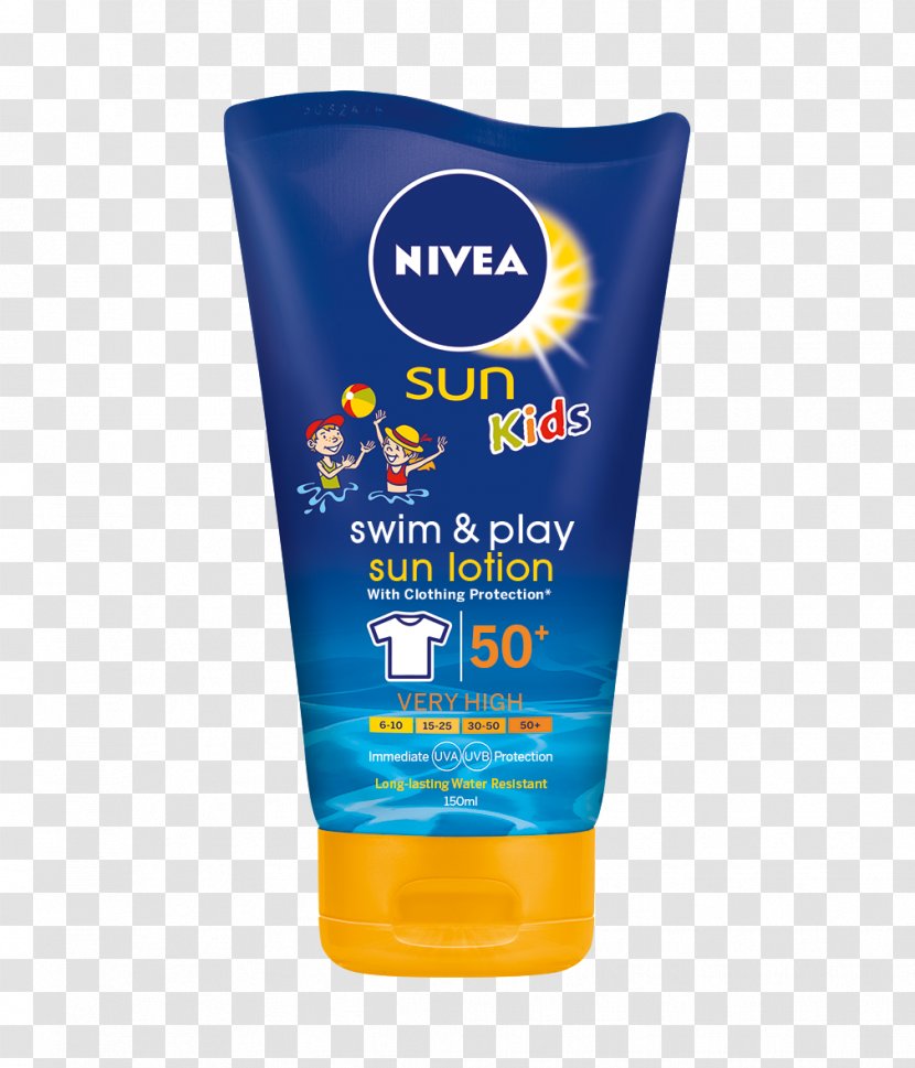 Sunscreen Lotion Factor De Protección Solar Beiersdorf NIVEA Sun - Nivea - Block Transparent PNG