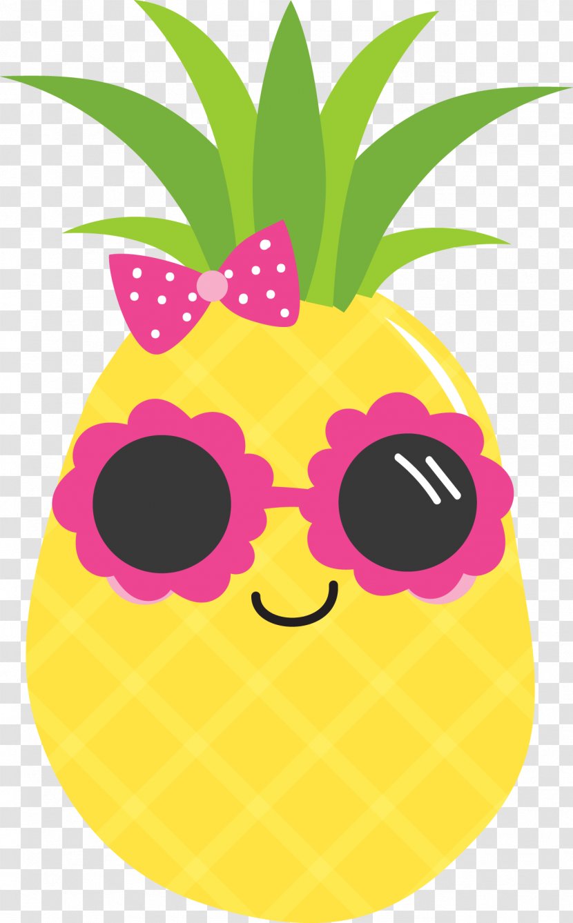 Pineapple Luau Food Clip Art - Name Tag - Cool Transparent PNG