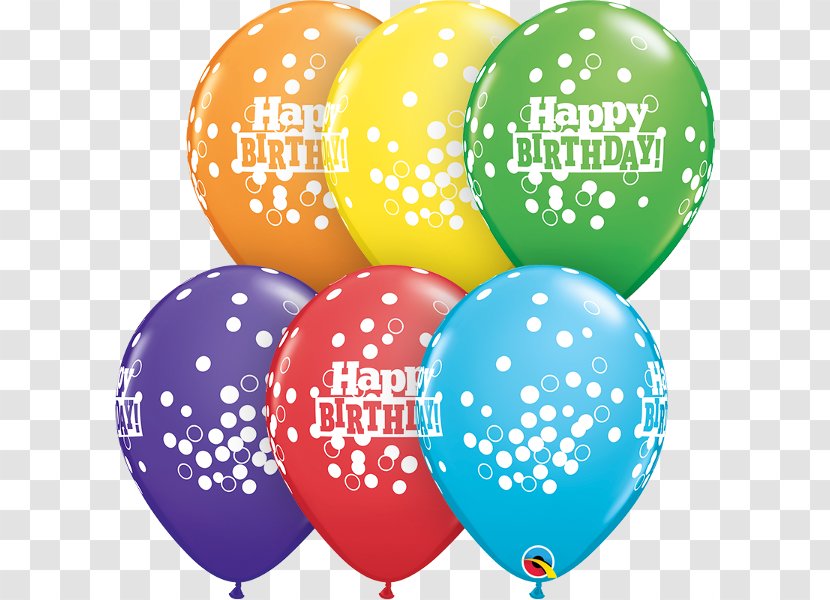 Toy Balloon Birthday Party Latex - Happy - Confetti Transparent PNG