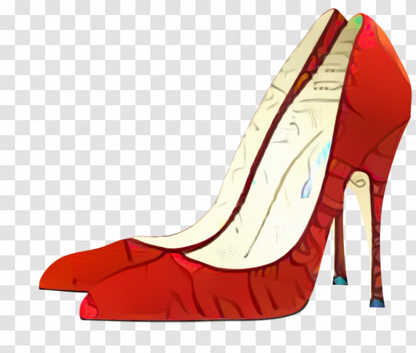 Highheeled Shoe Footwear - Carmine - Leather Transparent PNG