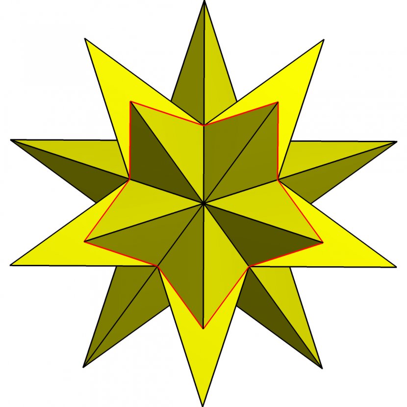 Symmetry Leaf Point Pattern - Yellow Transparent PNG