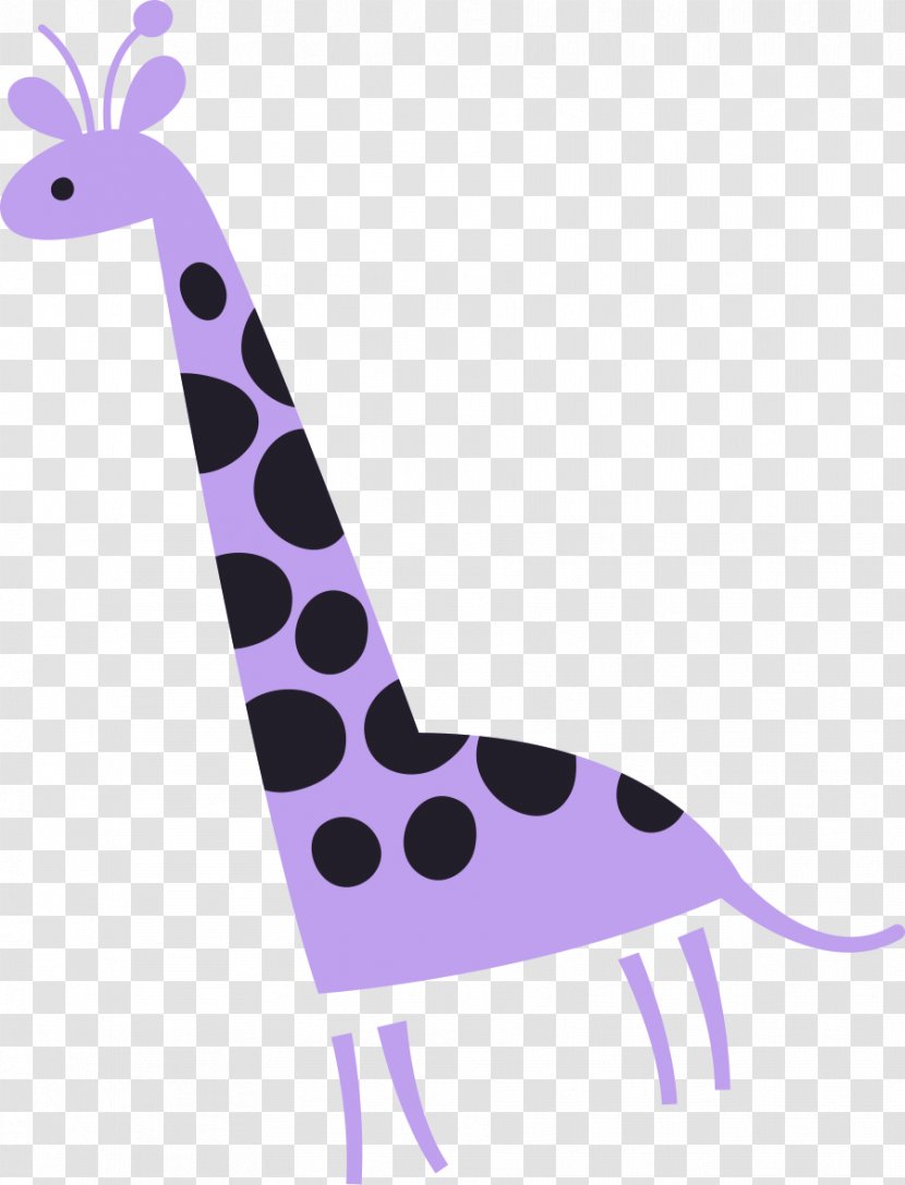 Northern Giraffe Clip Art - Pink - Solo Cliparts Transparent PNG