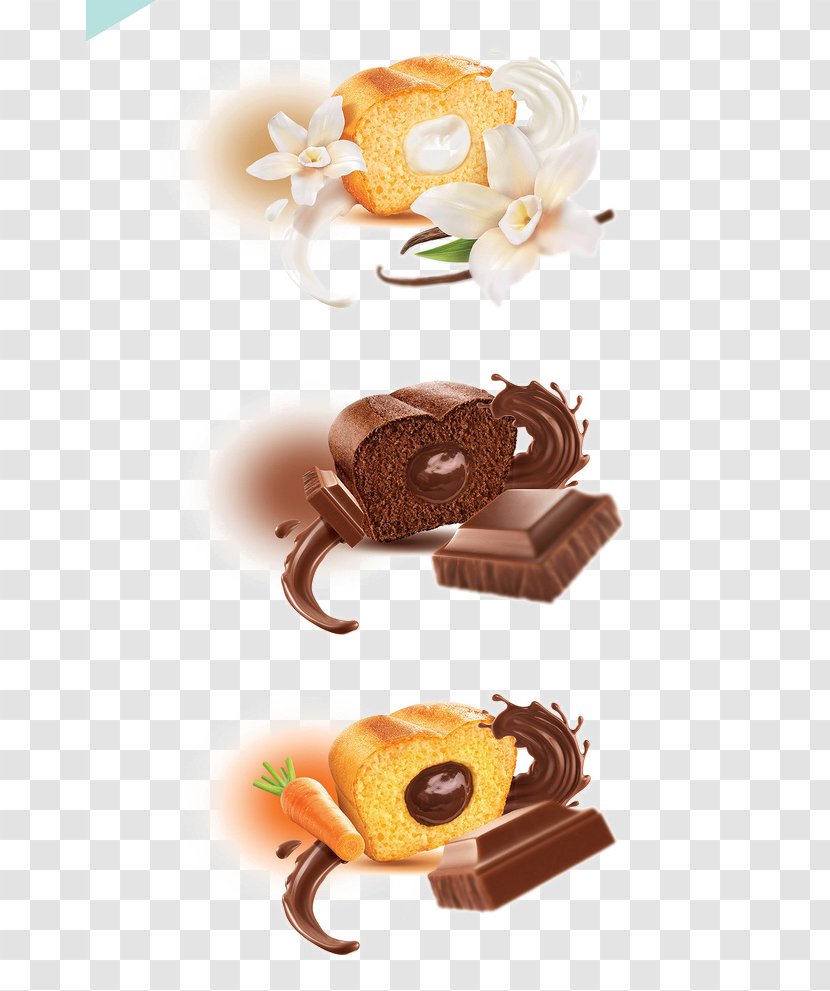 Chocolate Truffle Chip Cookie Praline Petit Four - Hand-painted Truffles Transparent PNG