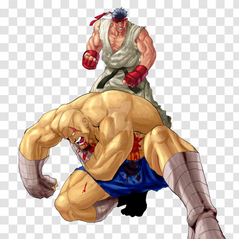 Super Street Fighter IV V Sagat Ryu - Cartoon Transparent PNG