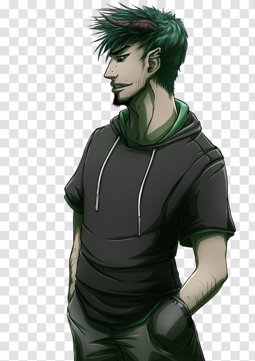 Cartoon Character Male Fiction - Green - Brown Hair Transparent PNG
