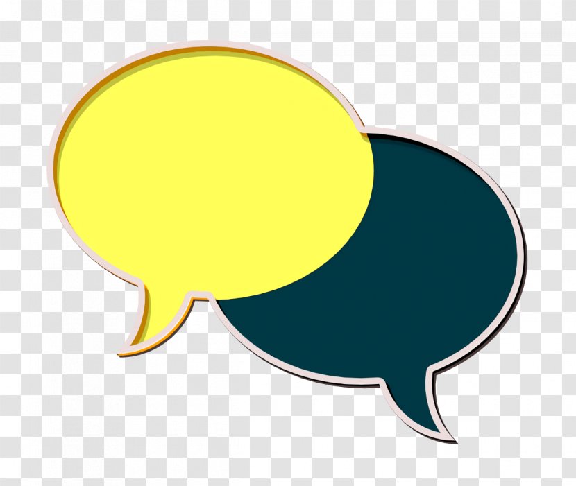 Chatting Icon Communication And Media Chat - Yellow Transparent PNG