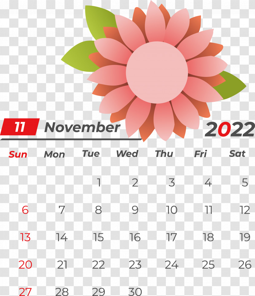 Flower Calendar Font Line Petal Transparent PNG