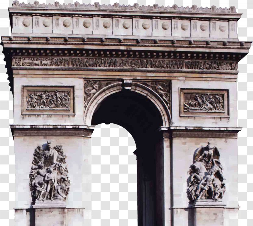 Arc De Triomphe Champs-xc9lysxe9es Place La Concorde Ronde Arch Of Triumph - Window - Stone Door Transparent PNG