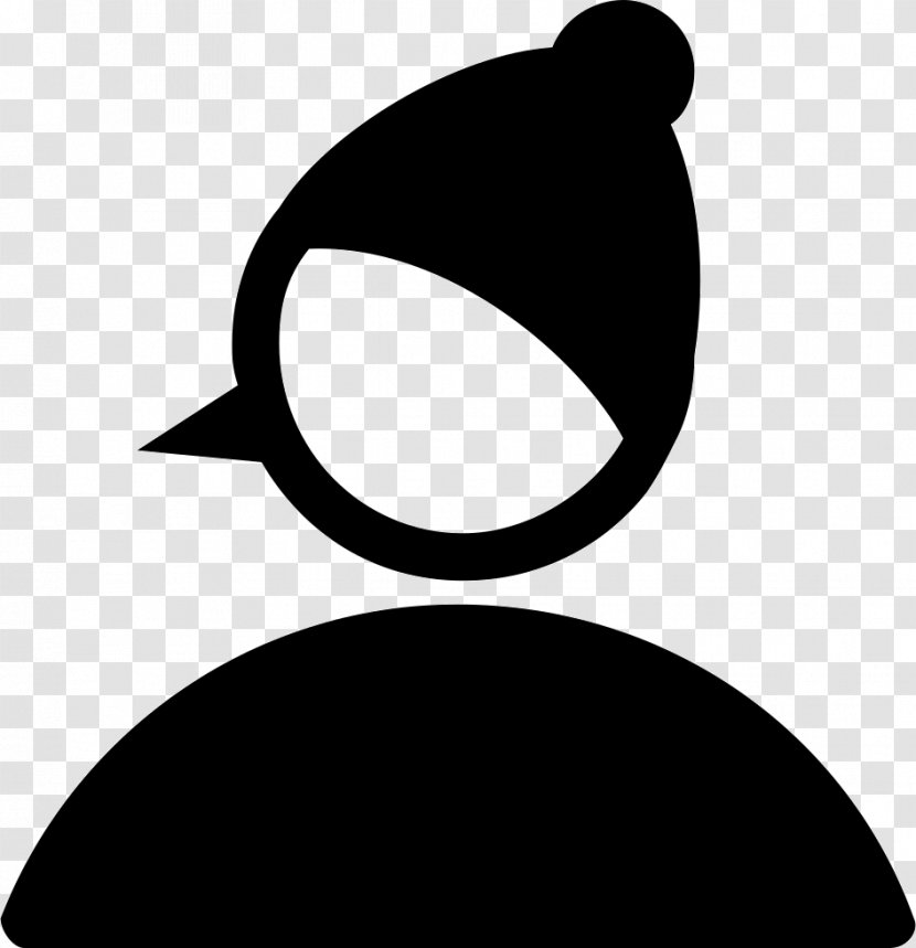 Clip Art Silhouette Logo Line Black M - Crescent - Christmas Fonts Transparent PNG