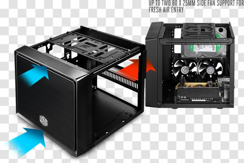 Computer Cases & Housings Power Supply Unit Mini-ITX Cooler Master Silencio 352 - Hardware - No Plastic Transparent PNG