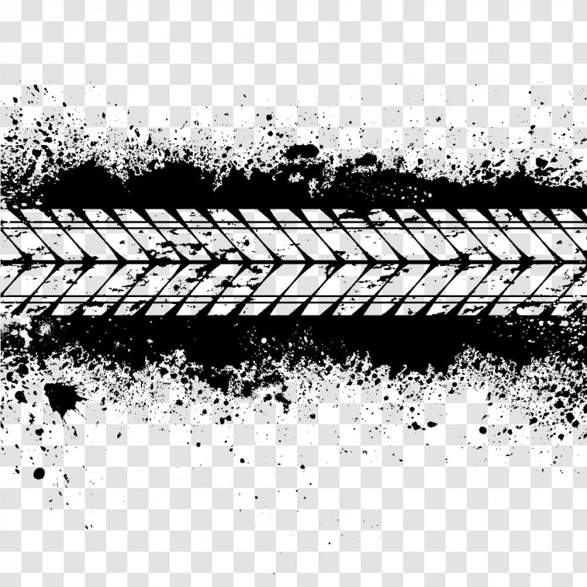 Car Tire Tread Clip Art - Wheel Printed Tires Pattern Stains Transparent PNG
